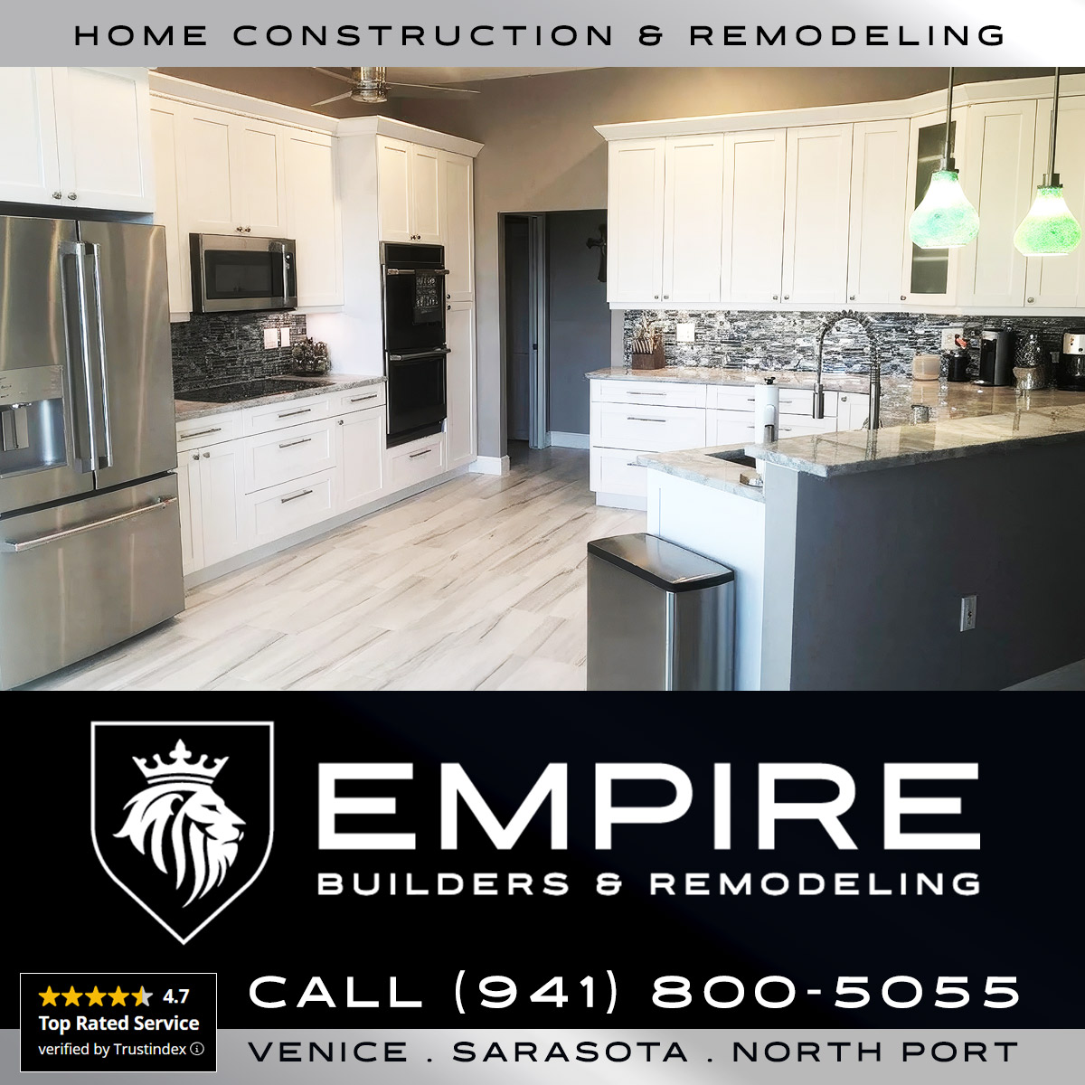 Empire Builders & Remodeling, Home Remodeling, Kitchen Remodeling, New Additions, Home Construction North Port, New Home Builder Venice, New Home Builder Sarasota